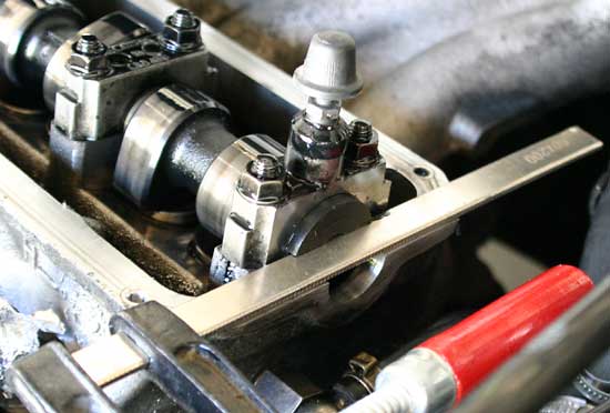 Nockenwelle arretiert